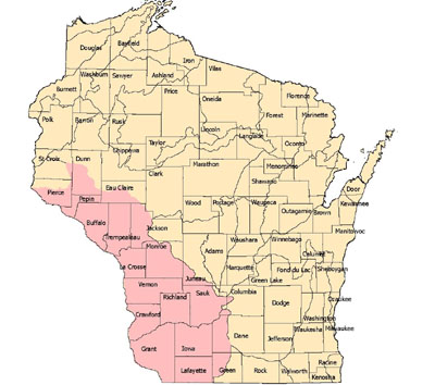 The Driftless Area of Wisconsin